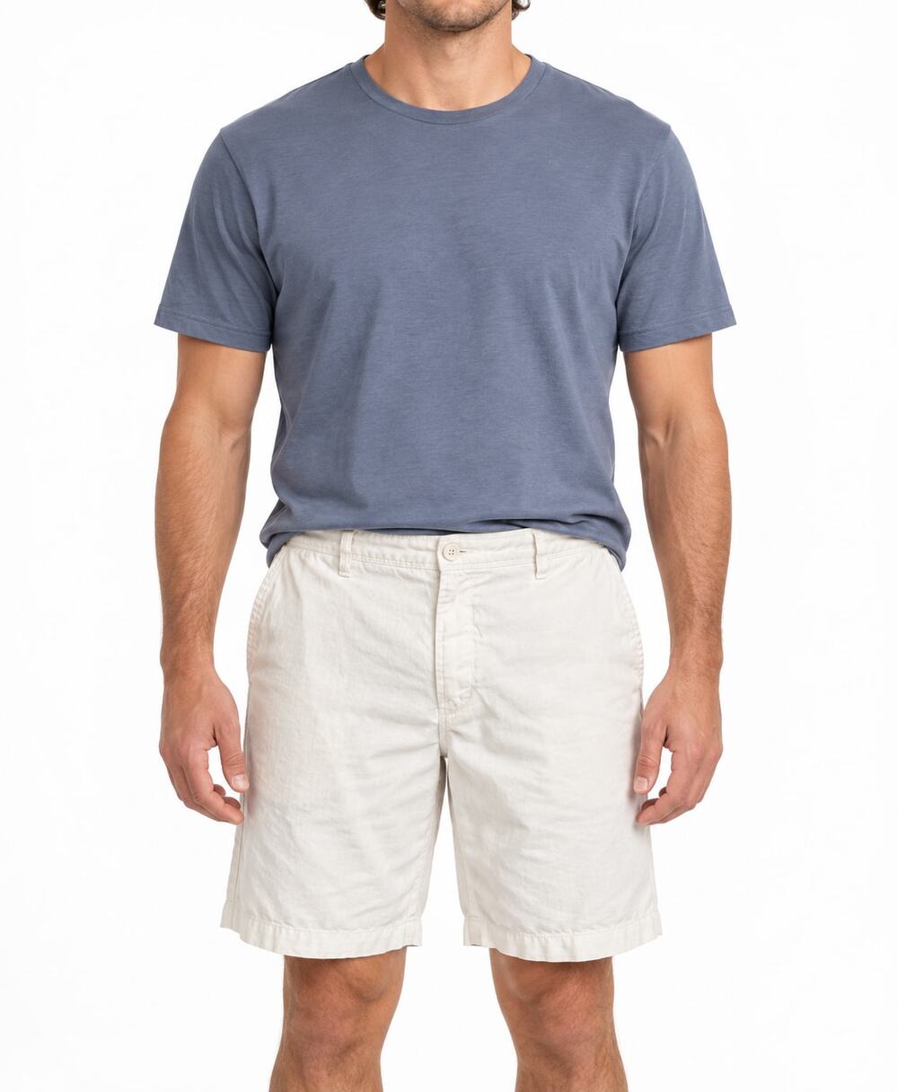 Tommy Bahama Men's Ivory Cream Linen Blend Flat Front Shorts Size 40x10 Preppy